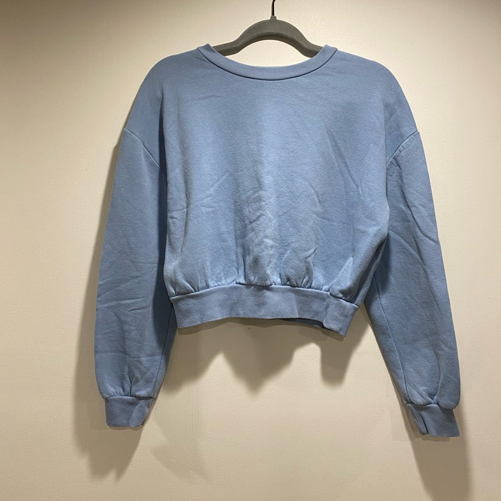 Wild Fable Sky Blue Cropped Top
